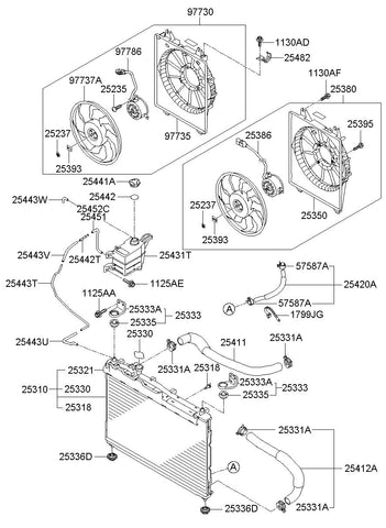 RADIATOR ASSY <br>25310-3J000, <br>253103J000, <br>25310 3J000 <br>(Original, New)