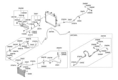 RESERVOIR & HOSE ASSY [ORIGINAL] 25429-4F100 254294F100 25429 4F100