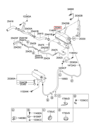 TANK ASSY-SURGE 25360-7C000 (Original, New)