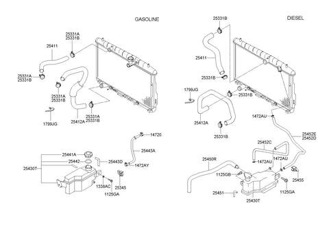 TANK ASSY-RESERVOIR <br>25430-26410, <br>2543026410, <br>25430 26410 <br>(Original, New)