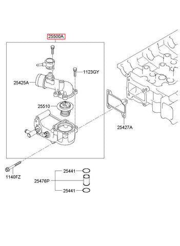 THERMOSTAT ASSY 25500-48500 (Original, New)