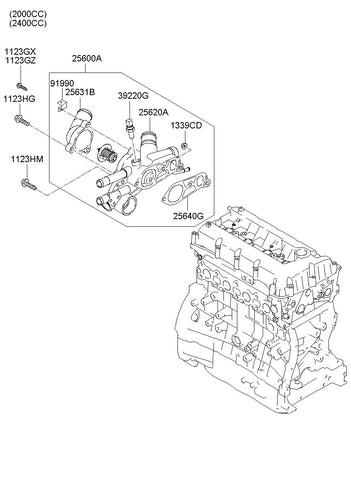 HOUSING ASSY-THERMOSTAT <br>25620-25300, <br>2562025300, <br>25620 25300 <br>(Original, New)