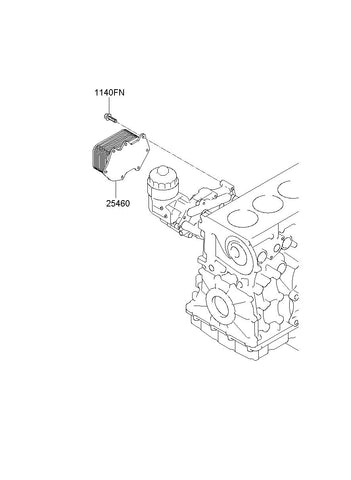 COOLER ASSY-OIL <br>26420-52000, <br>2642052000, <br>26420 52000 <br>(Original, New)