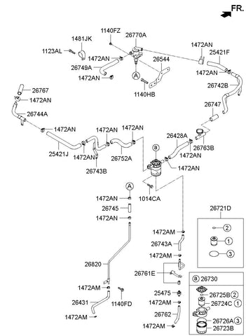 SEPARATOR ASSY-OIL 26730-4A410 267304A410 26730 4A410
