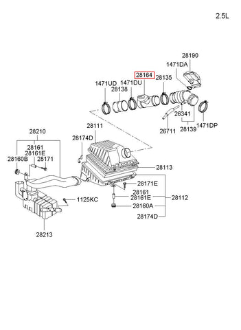 SENSOR ASSY-AIR FLOW 28164-37100 (Original, New)