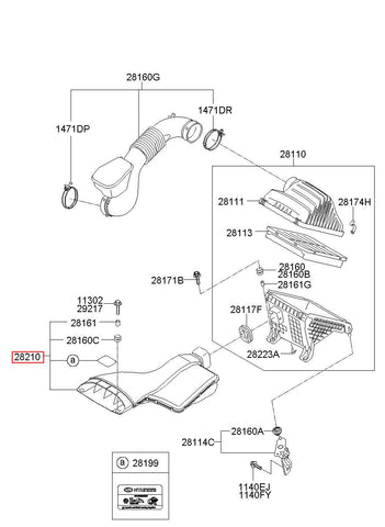 DUCT-AIR 28210-4R100 (Original, New)