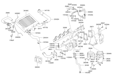 CASE ASSY-CATALYST <br>28530-2BTB0, <br>285302BTB0, <br>28530 2BTB0 <br>(Original, New)