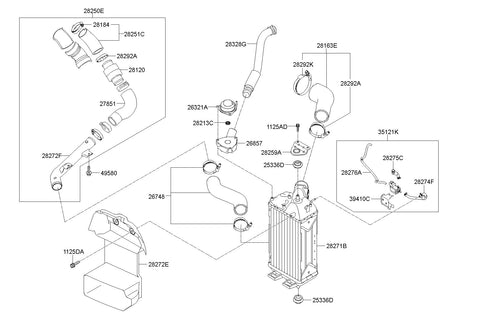 SOLENOID VALVE & HOSE <br>39400-2B050, <br>394002B050, <br>39400 2B050 <br>(Original, New)