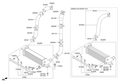 TUBE ASSY-OIL COOLER <br>57550-4H000, <br>575504H000, <br>57550 4H000 <br>(Original, New)