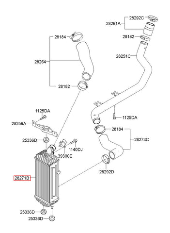 INTERCOOLER 28271-2A740 282712A740 28271 2A740
