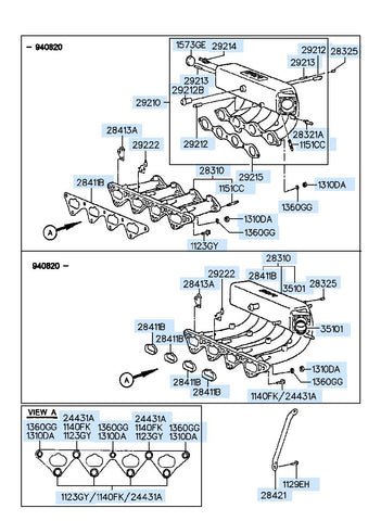 TANK ASSY-SURGE AIR INTAKE <br>29210-3CFC1, <br>292103CFC1, <br>29210 3CFC1 <br>(Original, New)