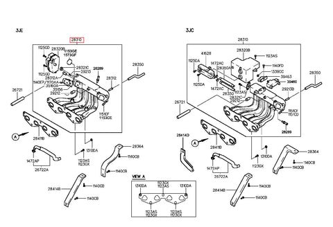 MANIFOLD ASSY-INTAKE 28310-2GTA1 (Original, New)