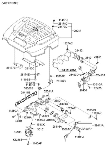 VALVE & BRACKET-SOLENOID <br>39411-4A440, <br>394114A440, <br>39411 4A440 <br>(Original, New)