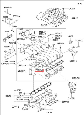 GASKET "P"-I.C.V 29215-39860 (Original, New)