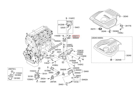 PIPE-EGR COOLER 28485-4A700 (Original, New)