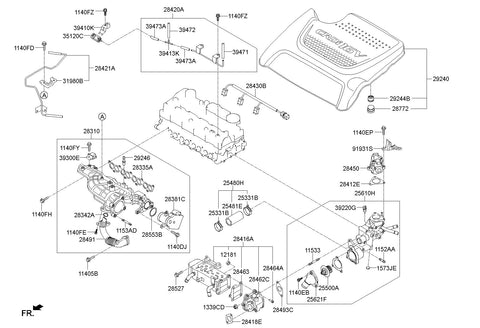 HOSE ASSY-WATER OUTLET <br>25690-2F000, <br>256902F000, <br>25690 2F000 <br>(Original, New)