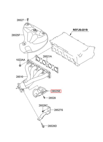 PROTECTOR-HEAT LWR 28526-2G700 (Original, New)