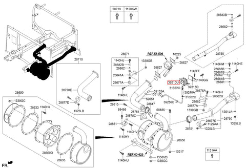 SENSOR-DIFF.PRESSURE 39210-2A750 (Original, New)