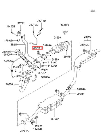 SENSOR ASSY-OXYGEN FR 39210-39840 (Original, New)