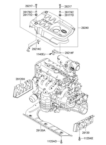 COVER ASSY-ENGINE <br>29240-3C340, <br>292403C340, <br>29240 3C340 <br>(Original, New)