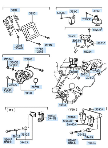 [ORIGINAL] SENSOR-CRANKSHAFT POSITION 39310-35810 3931035810 39310 35810