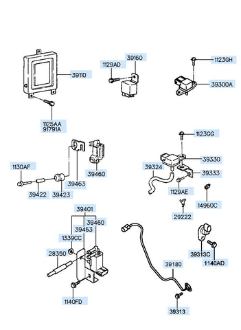 RELAY ASSY-POWER <br>39160-3C300, <br>391603C300, <br>39160 3C300 <br>(Original, New)