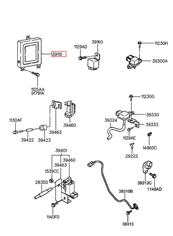 ELECTRONIC CONTROL UNIT 39100-82000 (Original, New)