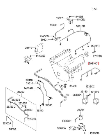 HARNESS-IGNITION COIL 39610-39400 (Original, New)