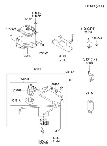 VALVE ASSY-SOLENOID 35120-27000 (Original, New)