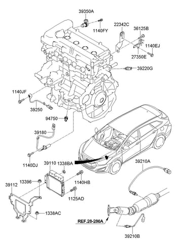 SENSOR-CRANKSHAFT POSITION <br>39180-2A900, <br>391802A900, <br>39180 2A900 <br>(Original, New)