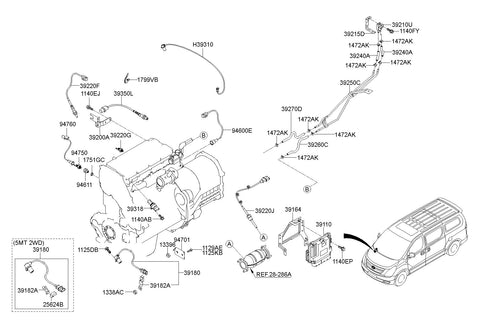 SENSOR-CRANKSHAFT POSITION <br>39180-4A400, <br>391804A400, <br>39180 4A400 <br>(Original, New)