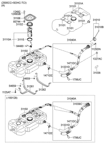 COMPLETE-FUEL PUMP <br>31110-4H900, <br>311104H900, <br>31110 4H900 <br>(Original, New)