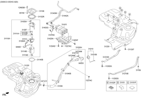 COMPLETE-FUEL PUMP <br>31110-B8900, <br>31110B8900, <br>31110 B8900 <br>(Original, New)