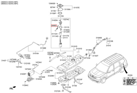 SENDER ASSY-FUEL PUMP 94460-2J000 (Original, New)