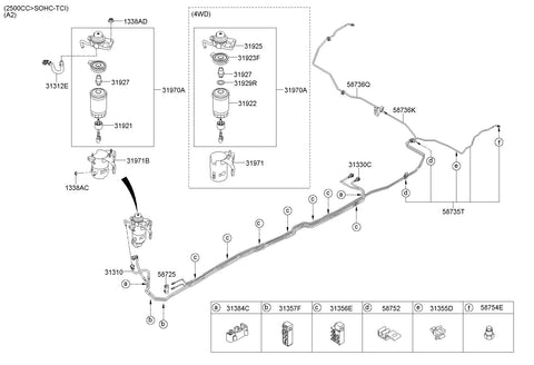 HOSE-FUEL 31312-4H900 313124H900 31312 4H900