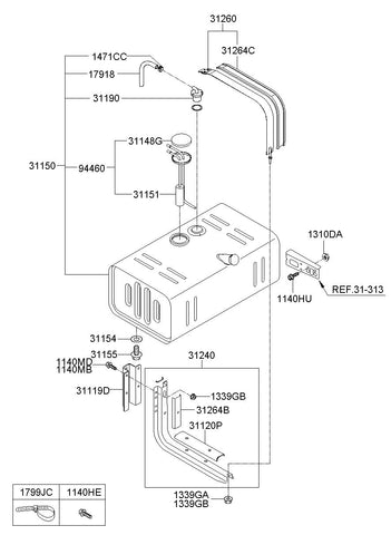 SENDER ASSY-FUEL PUMP <br>94460-5M000, <br>944605M000, <br>94460 5M000 <br>(Original, New)