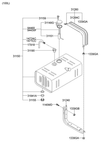 SENDER ASSY-FUEL PUMP <br>94410-5L001, <br>944105L001, <br>94410 5L001 <br>(Original, New)