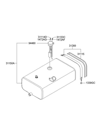 SENDER ASSY-FUEL PUMP <br>94410-6J000, <br>944106J000, <br>94410 6J000 <br>(Original, New)