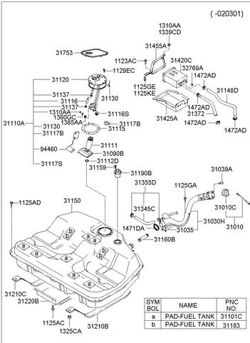 COMPLETE-FUEL PUMP <br>31110-39010, <br>3111039010, <br>31110 39010 <br>(Original, New)