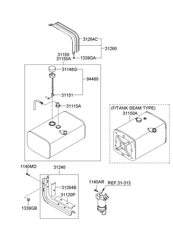 SENDER ASSY-FUEL PUMP <br>94410-5H501, <br>944105H501, <br>94410 5H501 <br>(Original, New)