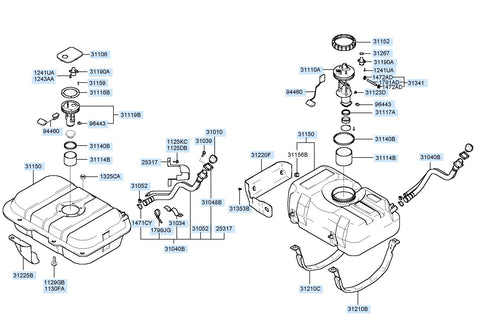 COMPLETE-FUEL PUMP <br>31110-4R600, <br>311104R600, <br>31110 4R600 <br>(Original, New)