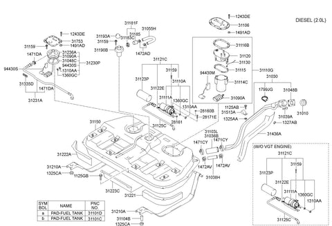 PUMP ASSY-FUEL <br>31111-26930, <br>3111126930, <br>31111 26930 <br>(Original, New)