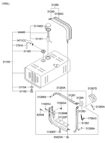 SENDER ASSY-FUEL PUMP <br>94410-6C100, <br>944106C100, <br>94410 6C100 <br>(Original, New)