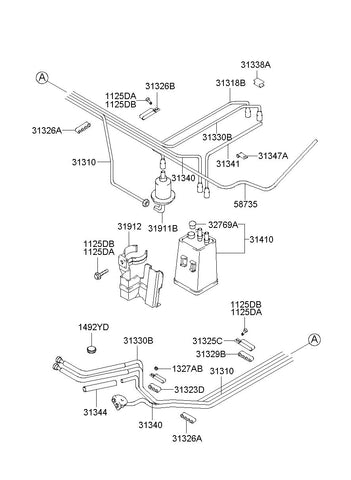 FILTER ASSY-FUEL <br>31911-02100, <br>3191102100, <br>31911 02100 <br>(Original, New)