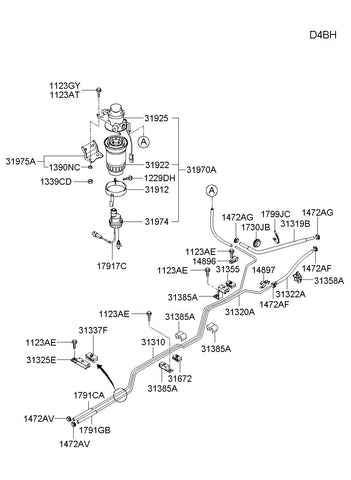 BODY-DIESEL FILTER 31925-4F800 319254F800 31925 4F800