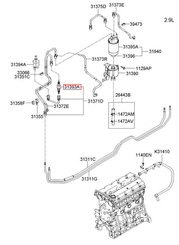 H/PRIME PUMP-FUEL 31393-H1950 (Original, New)