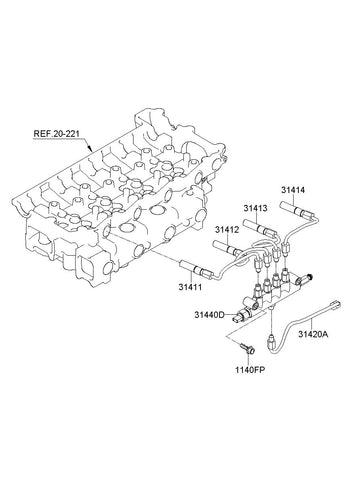 RAIL ASSY-COMMON <br>31440-48010, <br>3144048010, <br>31440 48010 <br>(Original, New)