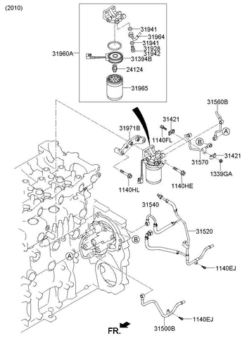 FILTER ASSY-MAIN FUEL <br>31960-48800, <br>3196048800, <br>31960 48800 <br>(Original, New)