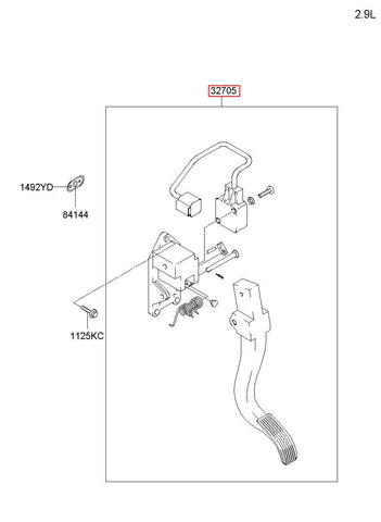 ACCEL PEDAL MODULE 32720-H1080 (Original, New)