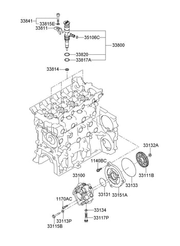 PUMP ASSY-FUEL INJECTION <br>33100-48800, <br>3310048800, <br>33100 48800 <br>(Original, New)